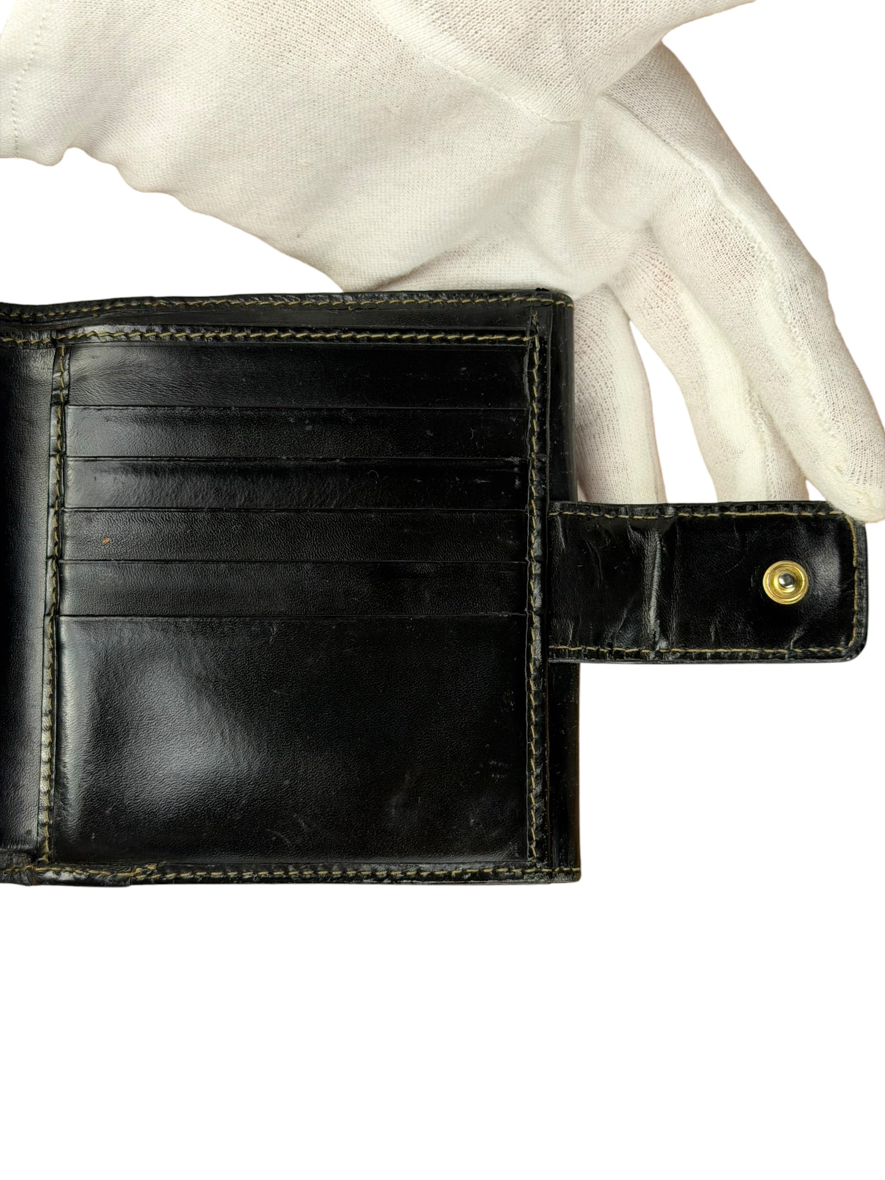 Fendi Vintage Striped Pequin Wallet