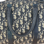 Christian Dior Vintage Navy Trotter Boston Bag