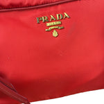 Prada Red Nylon Camera Crossbody Bag