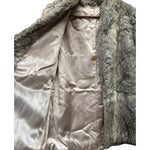Vintage Grey Fox Fur Coat