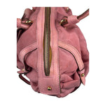 Salvatore Ferragamo Pink Nylon/Leather Bowler Bag
