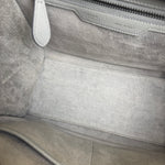 Celine Grey Pebbled Leather Luggage Micro Tote