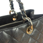Chanel Black Caviar Quilted Large Shopping Tote 2012
