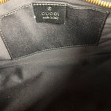 Gucci Vintage GG Black Canvas Pochette