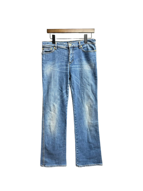 Roberto Cavalli Straight Leg Blue Denim Jeans