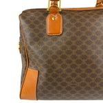 Celine Vintage Macadam Canvas Boston Bag
