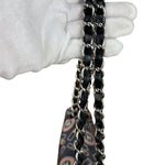 Chanel Lipstick Black Satin Single Flap Bag 2005