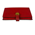 Hermes Red Leather Saumur Diane Boxcalf Cardholder