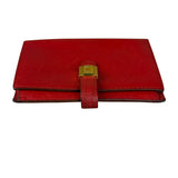 Hermes Red Leather Saumur Diane Boxcalf Cardholder
