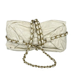 Chanel White Quilted Leather Midnight Swim Baluchon Clutch 2012