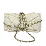 Chanel White Quilted Leather Midnight Swim Baluchon Clutch 2012