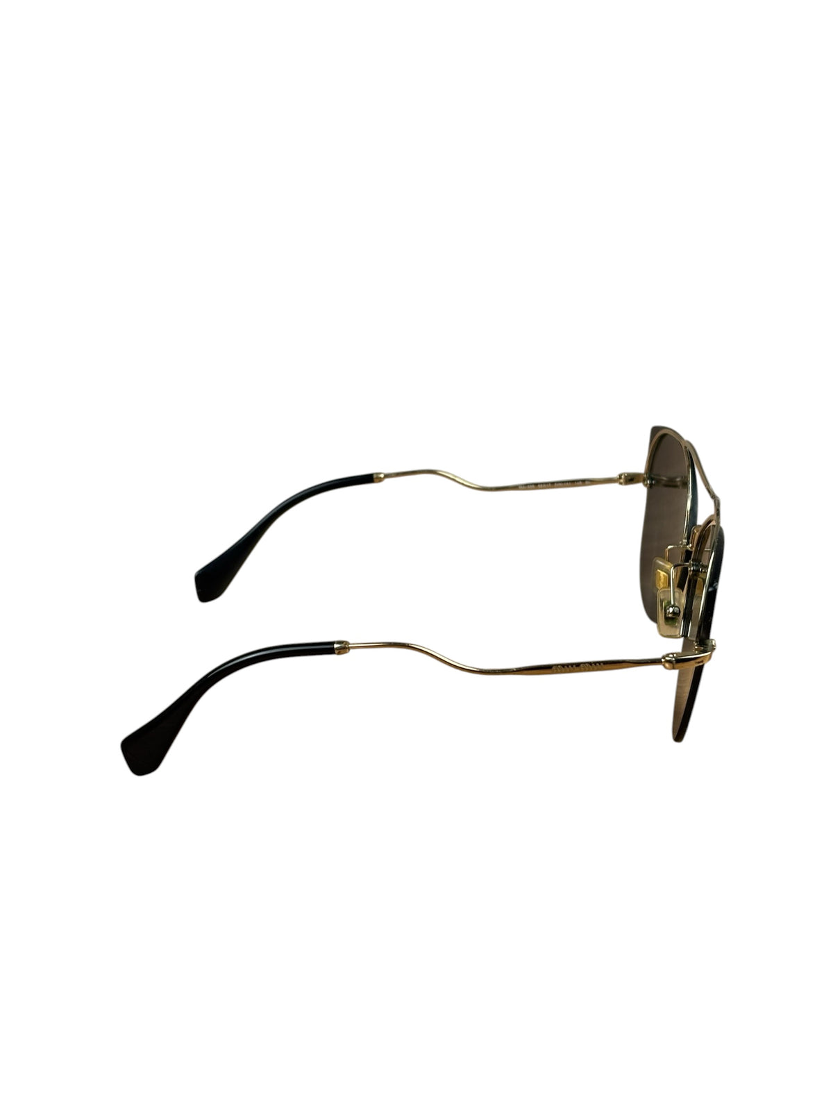 Miu Miu SMU526 Rimless Geometric Aviator-Style Sunglasses