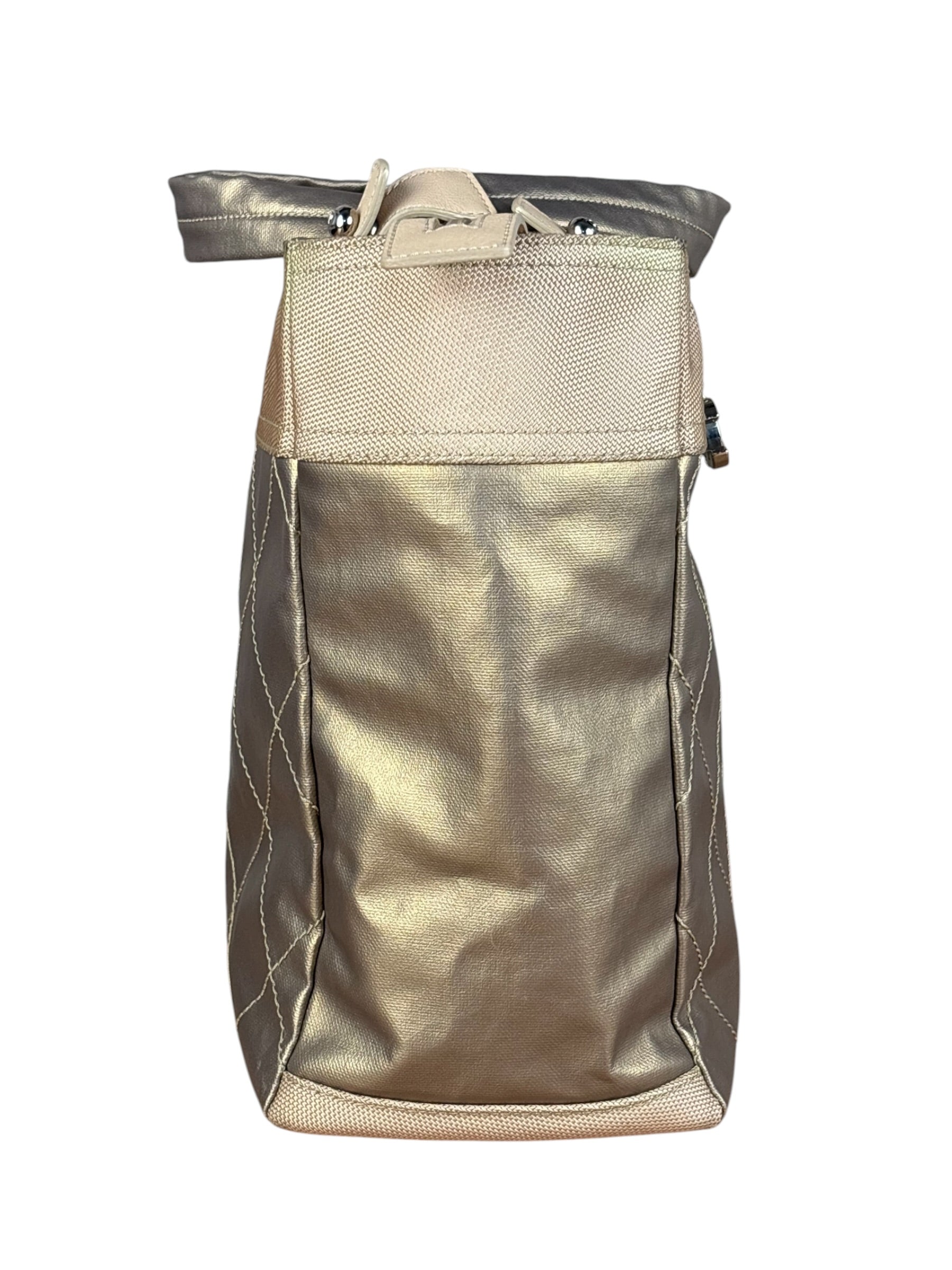 Chanel Metallic Gold Leather Paris-Biarritz Large Tote Bag 2007