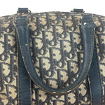 Christian Dior Vintage Navy Blue Trotter Oblique Bowling Boston Hand Bag