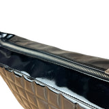 Chanel Black Patent Chocolate Bar Shoulder Bag '02