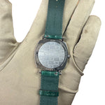 Gucci 157.3 Grip Green Croc Strap