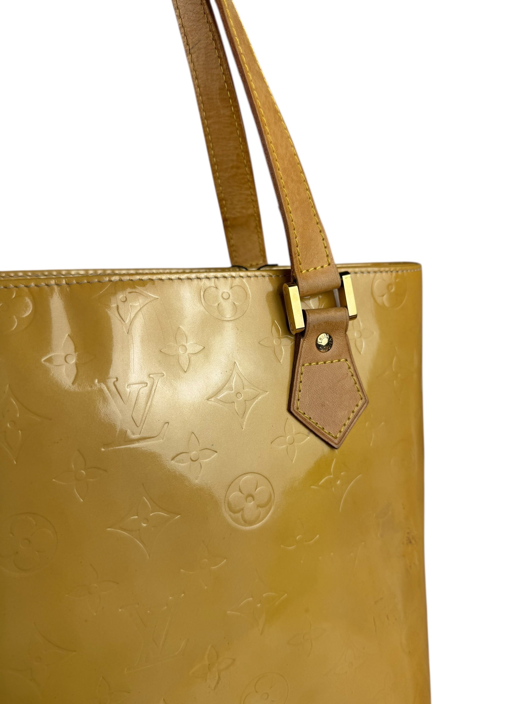 Louis Vuitton Vintage Monogram Vernis Houston Yellow