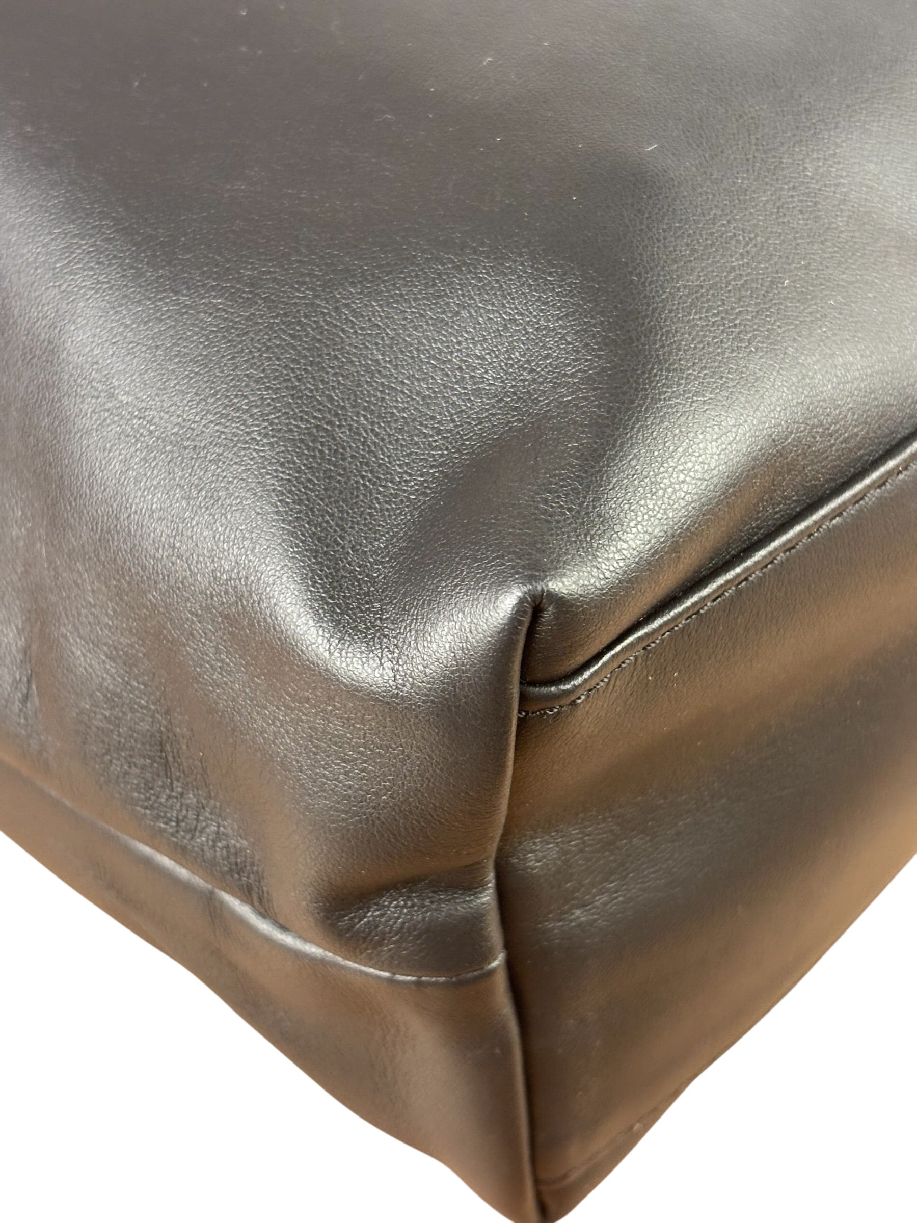 Longchamp Black Leather Le Pliage Xtra Medium Tote