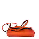 Fendi Orange Leather Mini Baguette