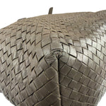 Bottega Veneta Gray Nappa Leather Intrecciato Tote Bag