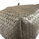 Bottega Veneta Gray Nappa Leather Intrecciato Tote Bag