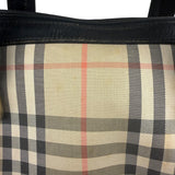 Burberry Vintage Haymarket House Small Boston Bag