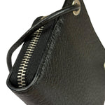 Yves Saint Laurent Black Leather Paris Lanyard Wallet