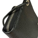 Yves Saint Laurent Black Leather Paris Lanyard Wallet