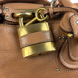 Chloe Vintage Tan Leather Paddington Shoulder Bag