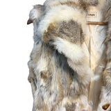 Vintage Les Arleqin Rabbit Fur Sleeveless Coat