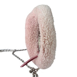 Miu Miu Pink Wool Teddy Two-Way Hobo Bag