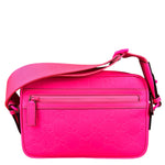 Gucci Hot Pink GG Rubber Effect Crossbody Bag