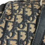 Christian Dior Vintage Canvas Monogram Trotter Oblique Boston Hand Bag