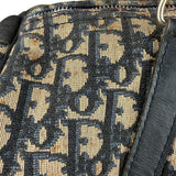 Christian Dior Vintage Canvas Monogram Trotter Oblique Boston Hand Bag