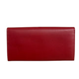 Fendi Red Leather Long Wallet