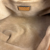 Loewe Brown Leather Flamenco Shoulder Bag