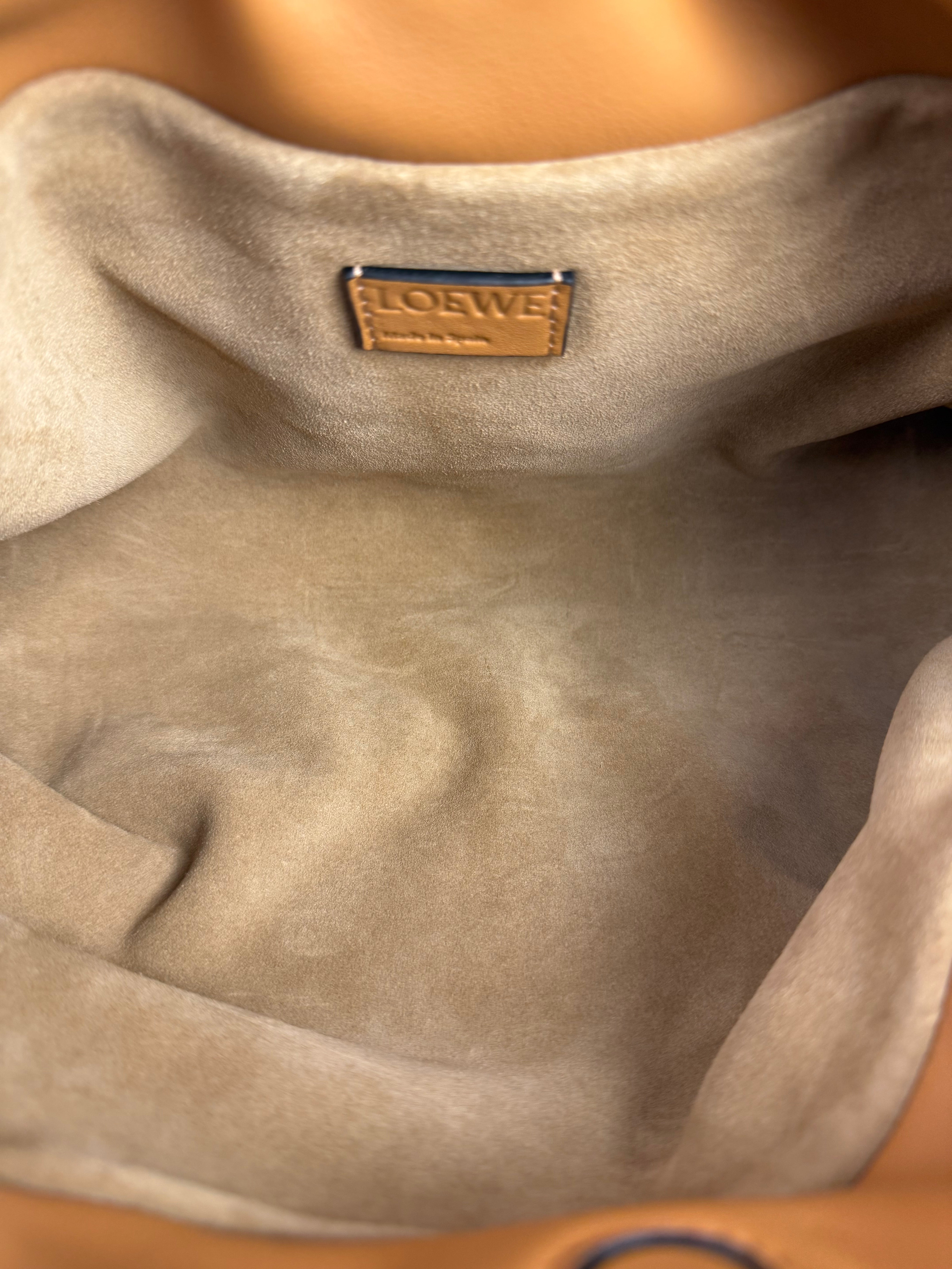 Loewe Brown Leather Flamenco Shoulder Bag