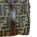 Fendi Vintage FF Zucca Print Mini Boston Handbag