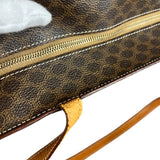 Celine Vintage Macadam Striped Shoulder Tote