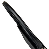 Salvatore Ferragamo Vintage Black Lizard Embossed Leather Pochette