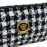 Versace Black/White Tweed Pochette