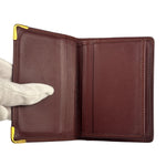 Cartier Vintage Burgundy Leather Wallet