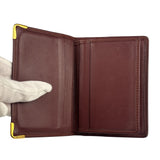 Cartier Vintage Burgundy Leather Wallet