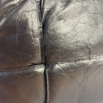 Bottega Veneta Black Leather Maxi Intrecciato Padded Pouch
