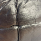Bottega Veneta Black Leather Maxi Intrecciato Padded Pouch