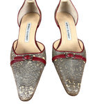 Manolo Blahnik Lizard Skin Kitten Heels