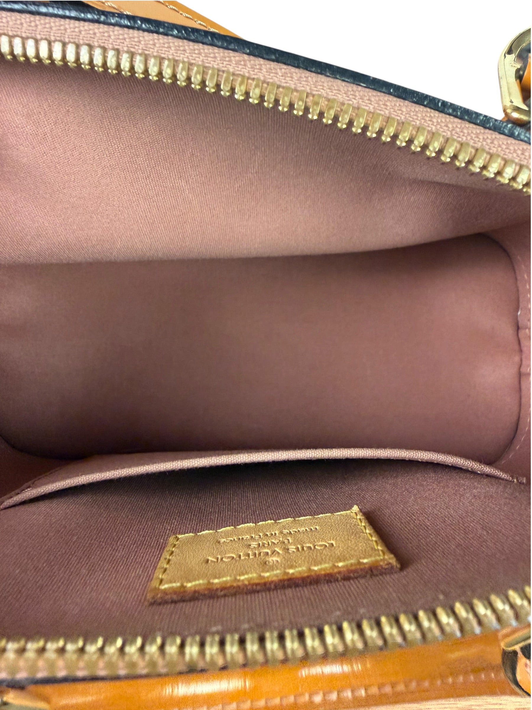Louis Vuitton Mustard Orange Vernis Alma Two-Way Bag BB