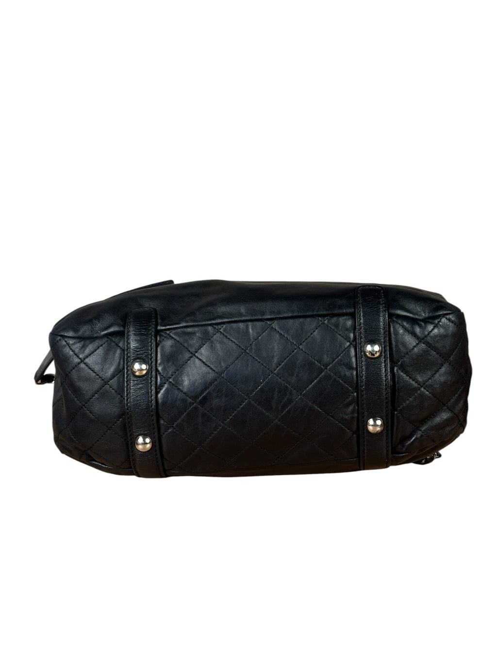 Chanel Black Quilted Leather Medium 2.55 Reissue Tote 2008