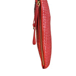 Miu Miu Bicolor Leather Striking Patterned Clutch