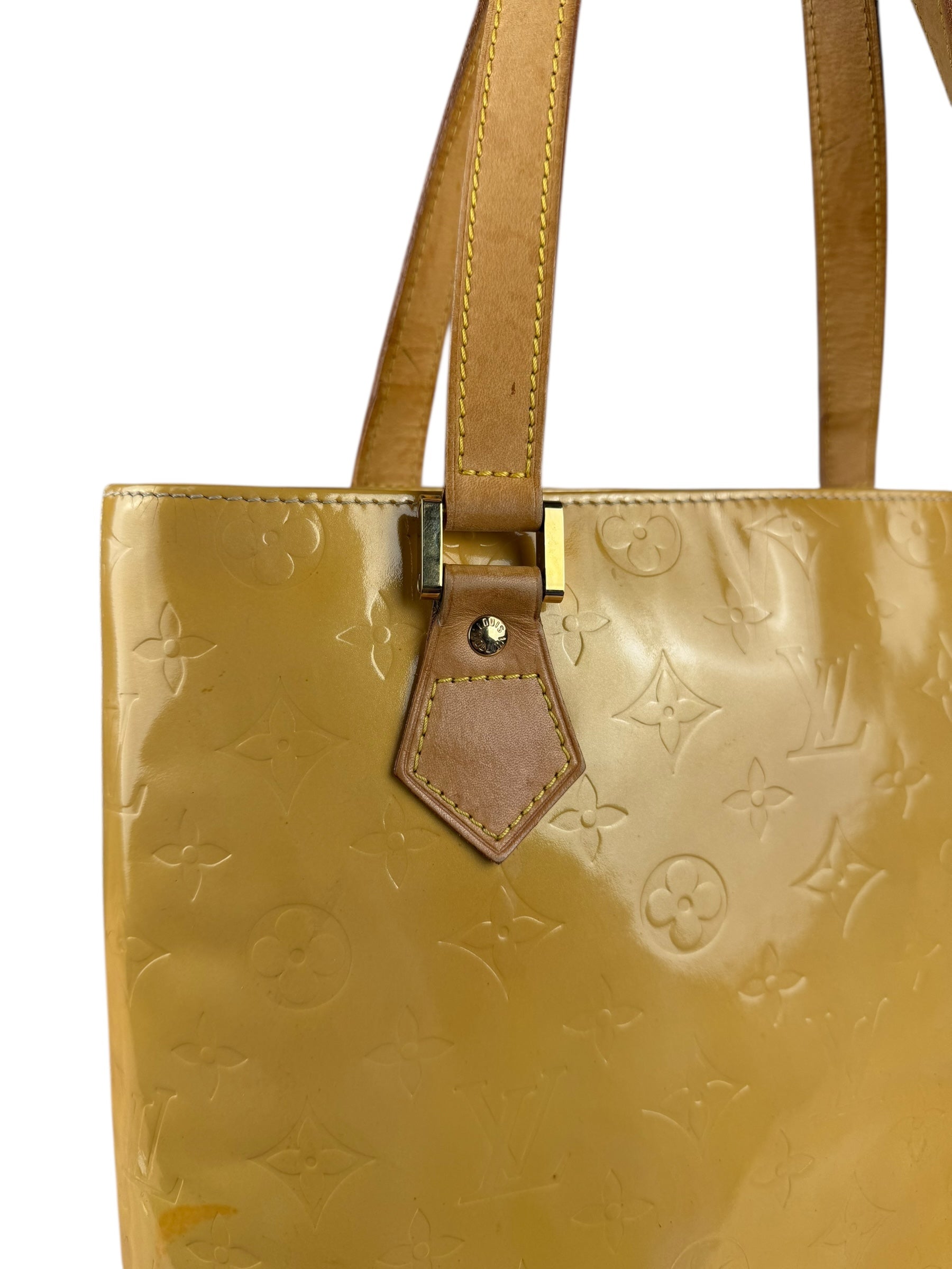 Louis Vuitton Monogram Vernis Houston Yellow